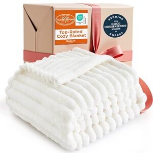 Bedsure White Cozy Blanket 50x60
